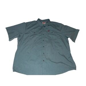 Wrangler  Hunter Forest Green 3XL Men's Button Down Up Rodeo Ranch